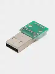 USB 2.0 штекер на плате под пайку DIP 2,54 мм