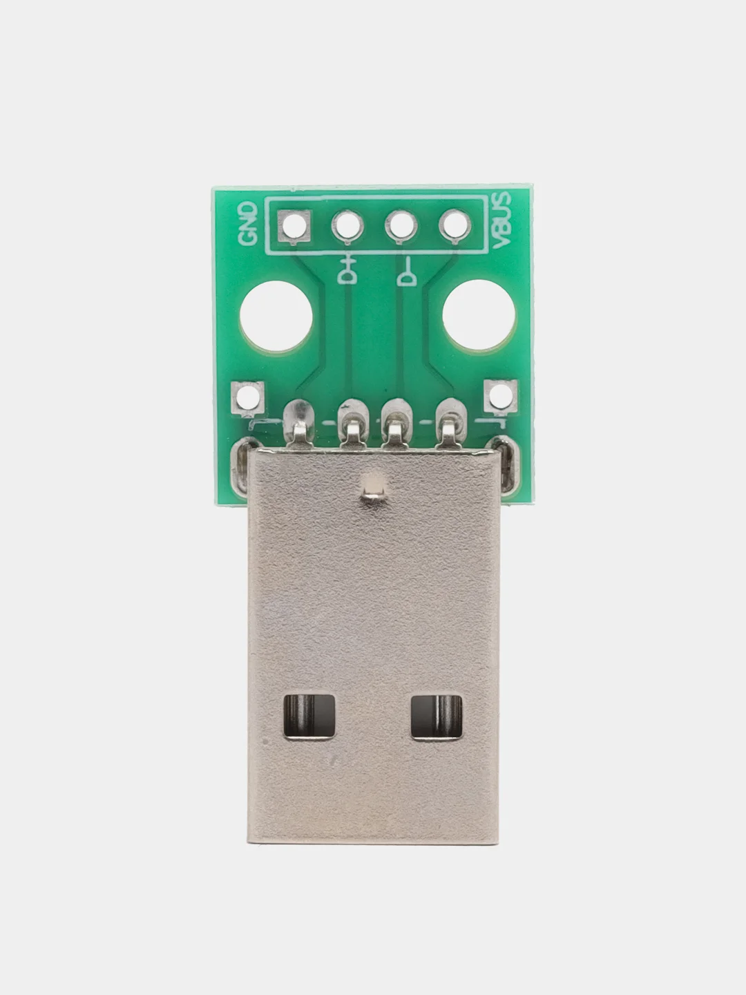 USB 2.0 штекер на плате под пайку DIP 2,54 мм