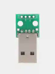 USB 2.0 штекер на плате под пайку DIP 2,54 мм