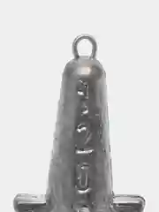 Серебряный груз рыболовный карповый "Торпеда", 2 шт, веса 60-120 г