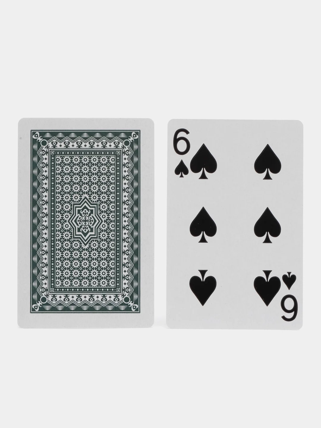 Зеленый карты игральные, 54 штуки