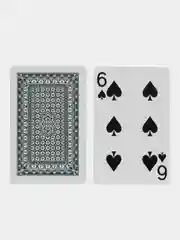 Зеленый карты игральные, 54 штуки