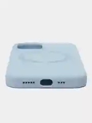 Небесно-голубой чехол-накладка для iPhone 11, iPhone 15, 15 pro, 13, 14, 14 Pro, 12, с поддержкой MagSafe