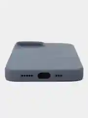 Синий меланж чехол-накладка для iPhone 11, iPhone 15, 15 pro, 13, 14, 14 Pro, 12, с поддержкой MagSafe