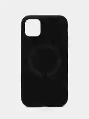 Черный чехол-накладка для iPhone 11, iPhone 15, 15 pro, 13, 14, 14 Pro, 12, с поддержкой MagSafe