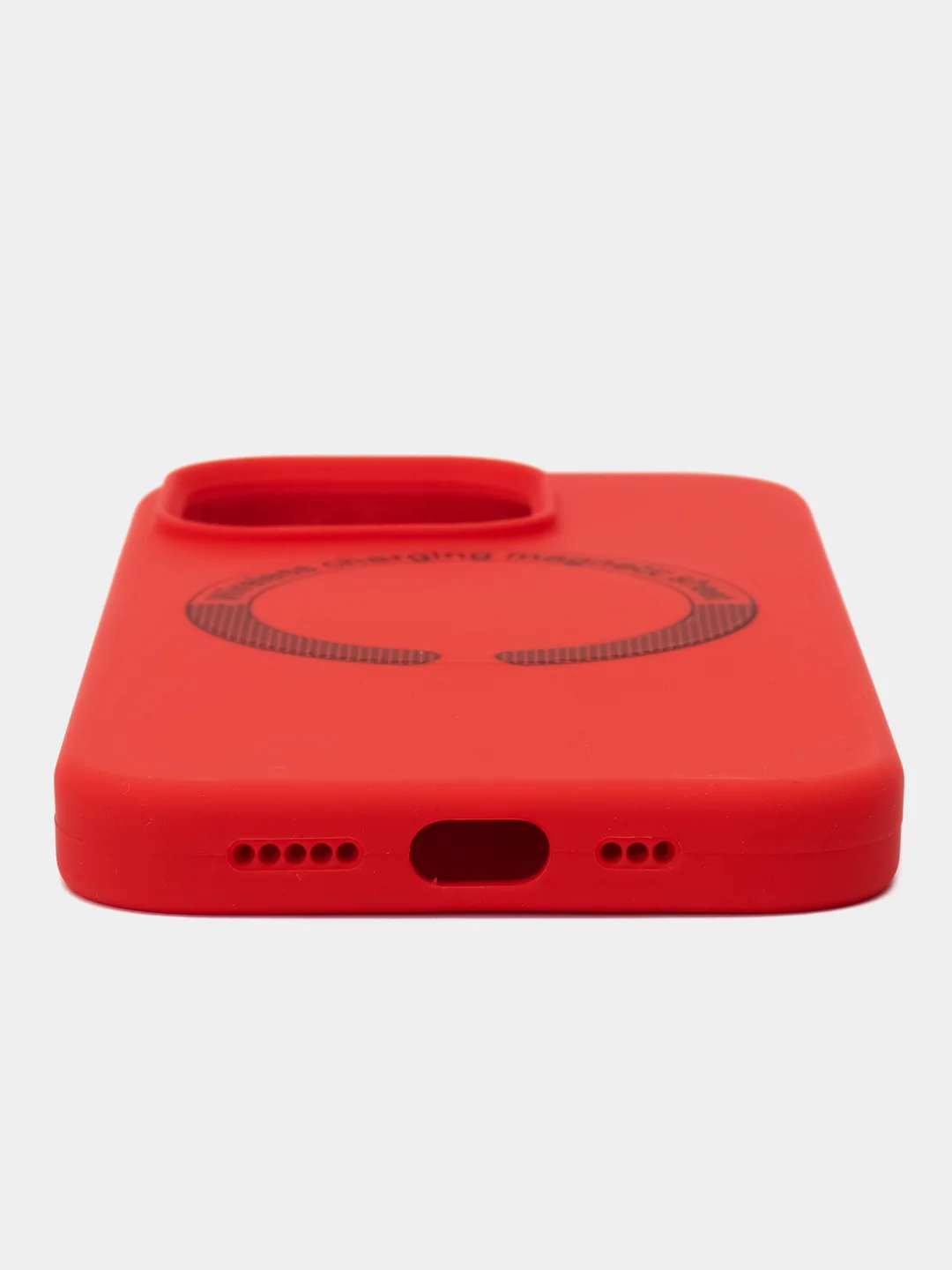 Красный чехол-накладка для iPhone 11, iPhone 15, 15 pro, 13, 14, 14 Pro, 12, с поддержкой MagSafe