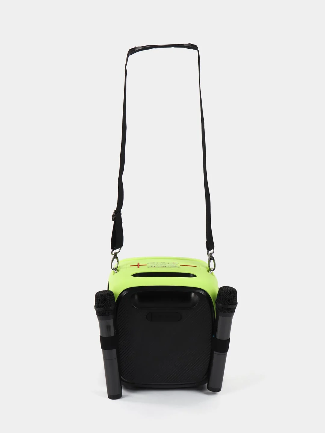 Желтый портативная Bluetooth колонка Hopestar Party One, 80 Вт, с двумя беспроводными микрофонами