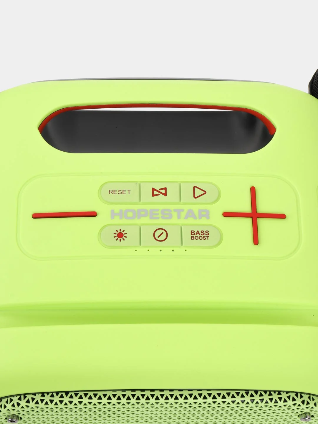 Желтый портативная Bluetooth колонка Hopestar Party One, 80 Вт, с двумя беспроводными микрофонами