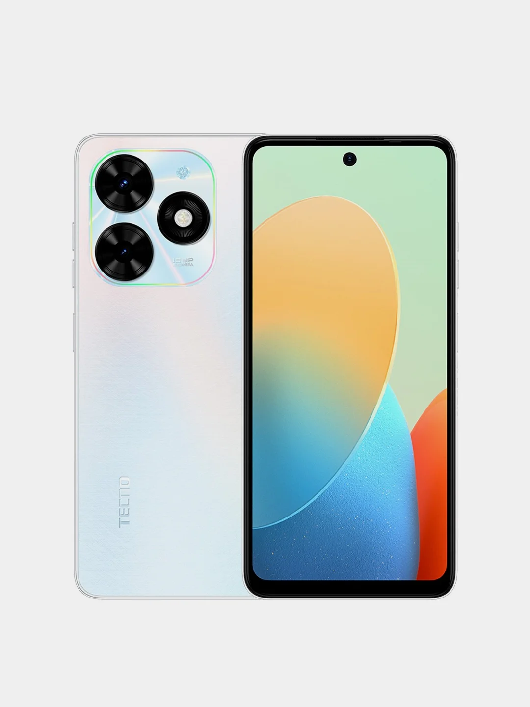 Белый смартфон tecno spark go 2024 3+3, 64 Gb