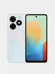 Белый смартфон tecno spark go 2024 3+3, 64 Gb