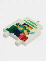 Зеленый свечи для торта Майнкрафт, свеча "Крипер"