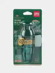 Корректирующая лента Deli, 5мм x 6м, зеленый корпус, блистер, 1 штука