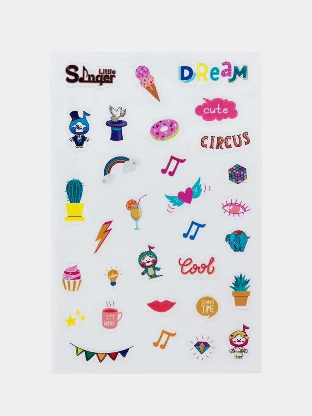 Набор текстовыделителей Deli Little Singer, 1-4 мм, упаковка, 6 штук