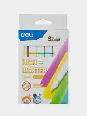 Набор текстовыделителей Deli Little Singer, 1-4 мм, упаковка, 6 штук