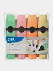 Набор текстовыделителей Deli Macaron, 1-5 мм, EU356-MT, 4 штуки