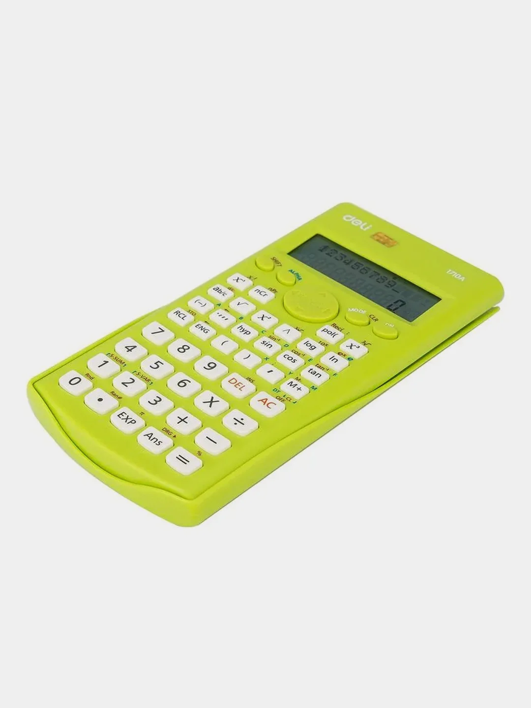 Калькулятор научный Deli E1710A, 240 функций, батарейки, 162х84мм, зеленый