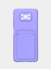 Чехол Poco X3 / Poco X3 Pro (Поко Х3 Про) силиконовый с карманом для карты