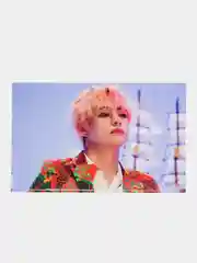Белый наклейка на банковскую карту "BTS Ким Тэхен"