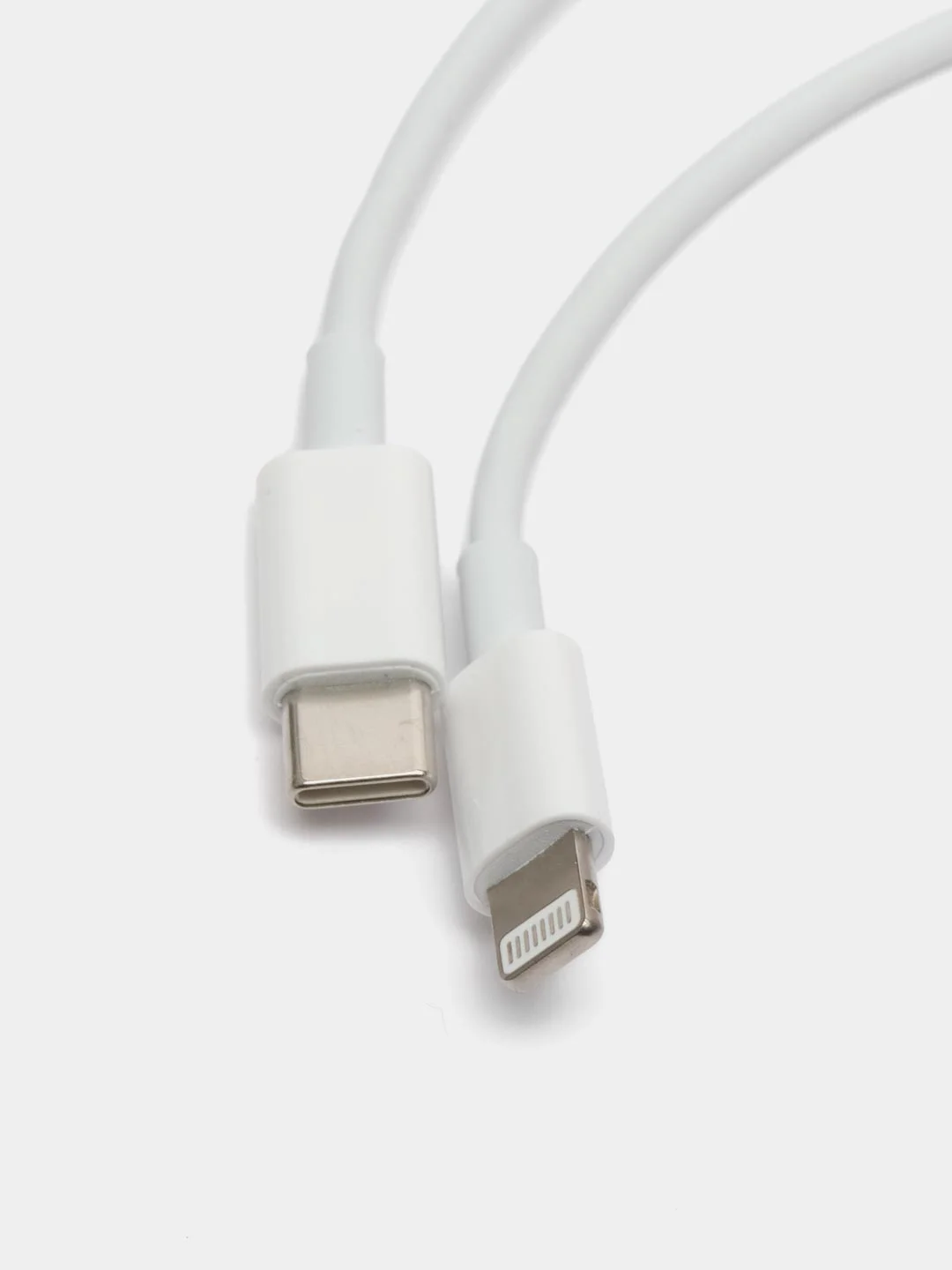 Белый кабель зарядный iPhone USB-C to Lightning, 1 м