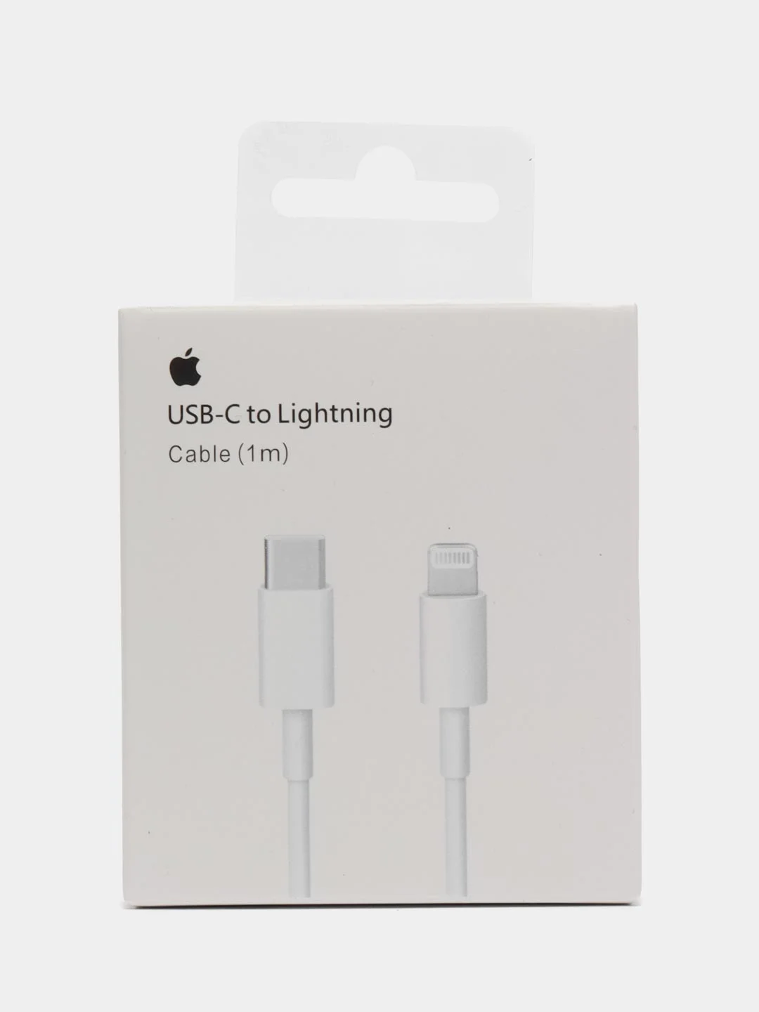 Белый кабель зарядный iPhone USB-C to Lightning, 1 м