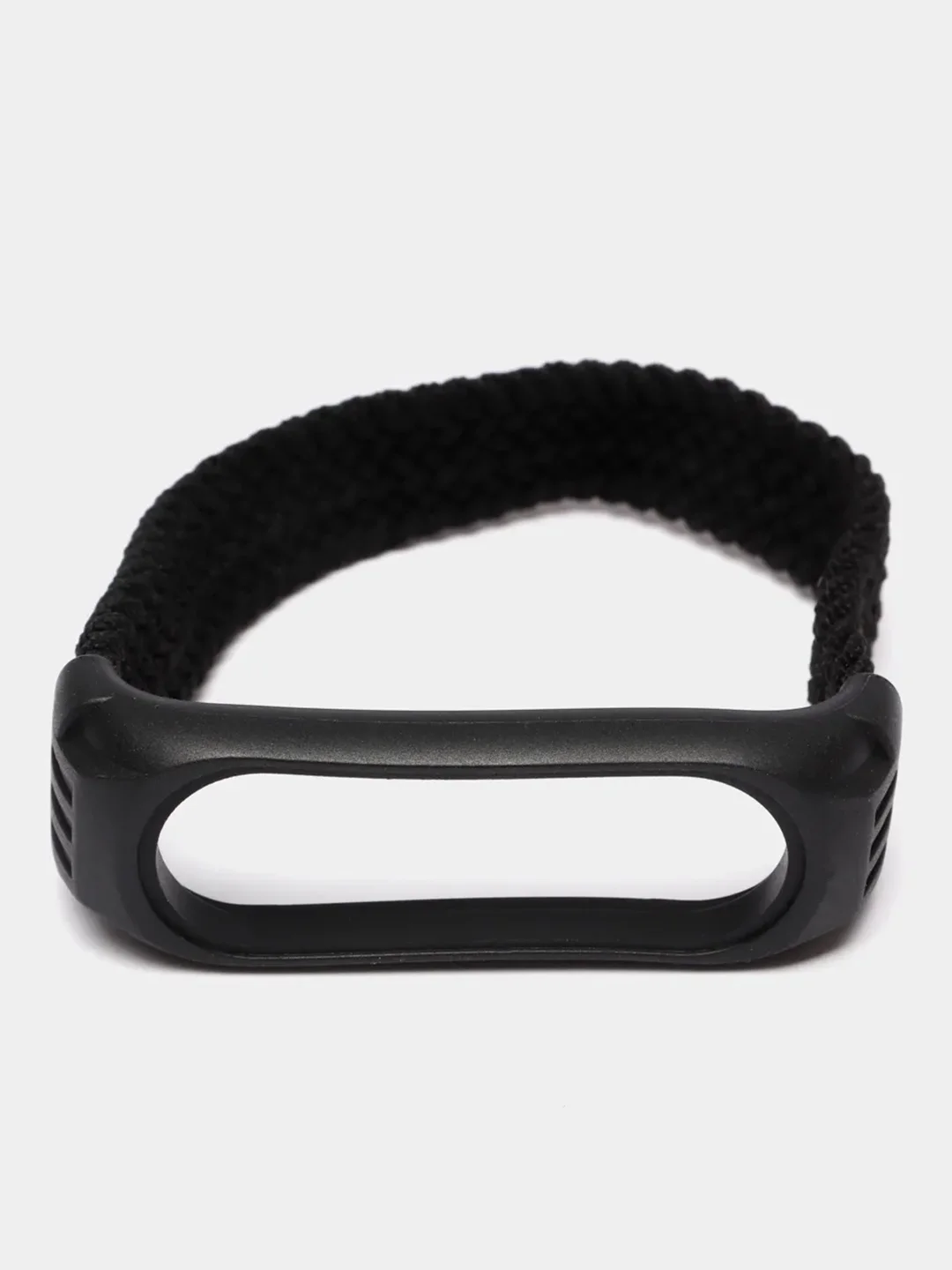 Черный плетеный ремешок для фитнес-браслетов Xiaomi Mi Band 3 / 4 / 5 / 6