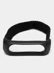 Черный плетеный ремешок для фитнес-браслетов Xiaomi Mi Band 3 / 4 / 5 / 6