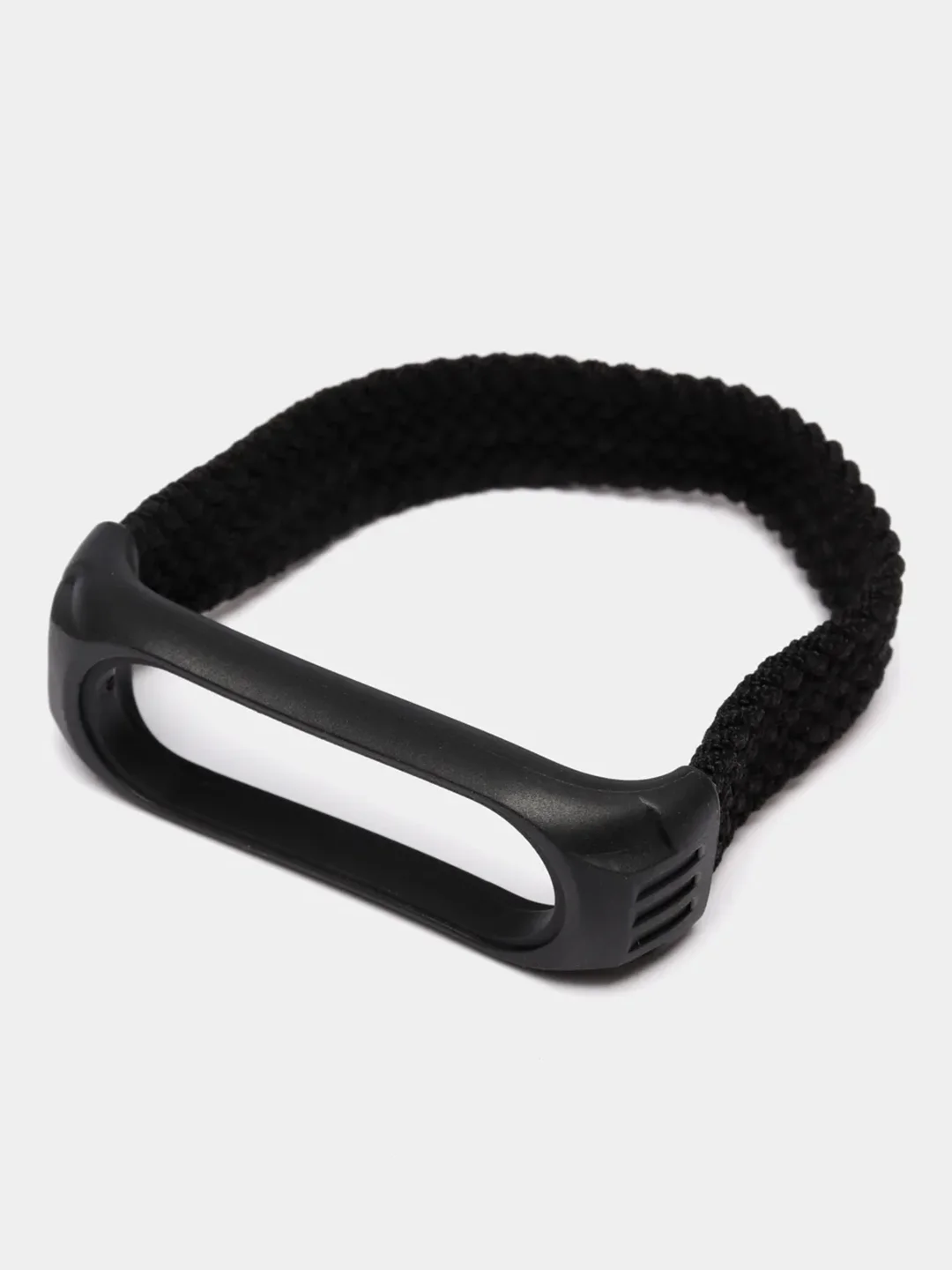 Черный плетеный ремешок для фитнес-браслетов Xiaomi Mi Band 3 / 4 / 5 / 6