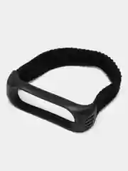 Черный плетеный ремешок для фитнес-браслетов Xiaomi Mi Band 3 / 4 / 5 / 6