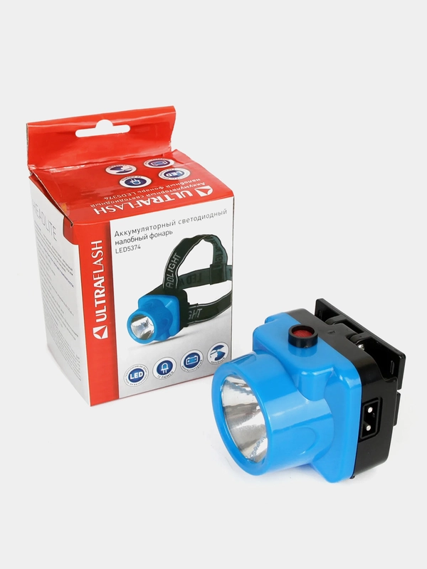 Фонарь налобный аккумуляторный Ultraflash LED5374