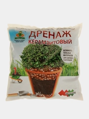 Дренаж керамзитовый, для ухода за растениями, фракция 5-10, 1 л