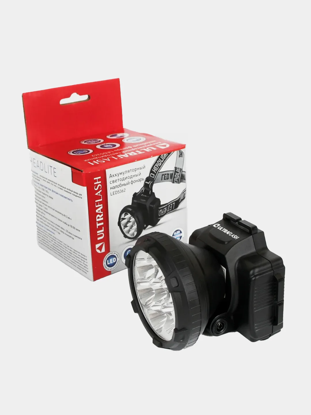 Фонарь налобный аккумуляторный Ultraflash LED5362