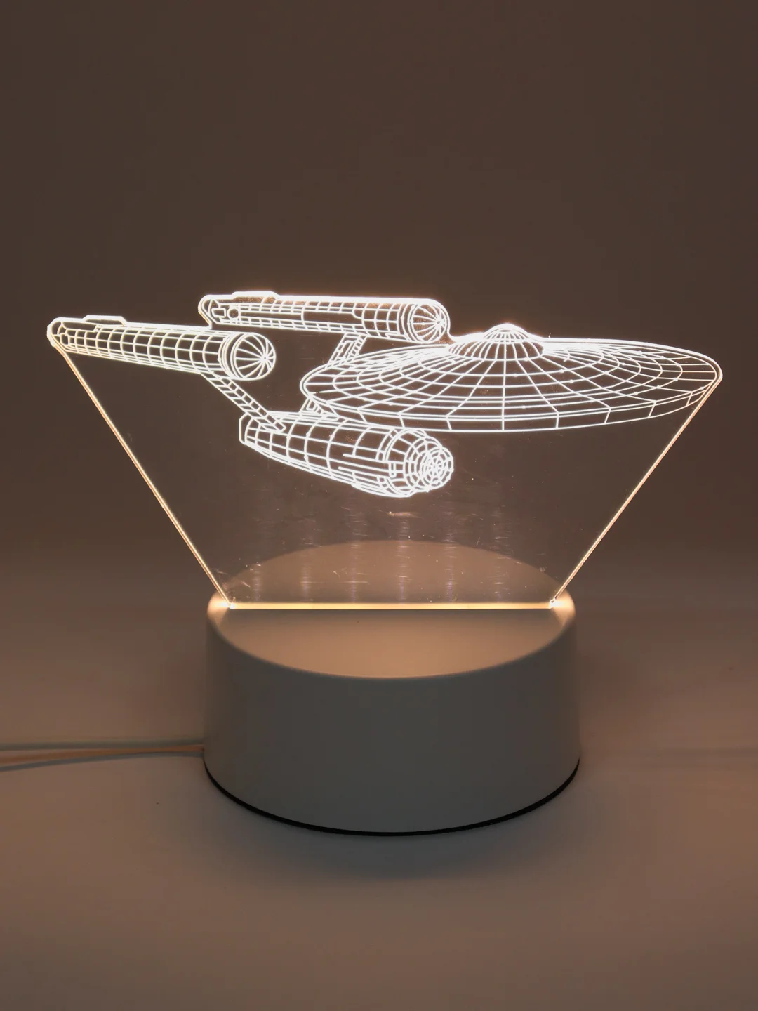 Бежевый меланж светильник ночник 3D светодиодный LED, подарок