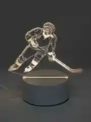 Бирюзовый светильник ночник 3D светодиодный LED, подарок