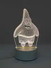 Белый светильник-ночник 3D светодиодный LED, подарок