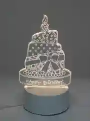Бирюзовый светильник-ночник 3D светодиодный LED, подарок