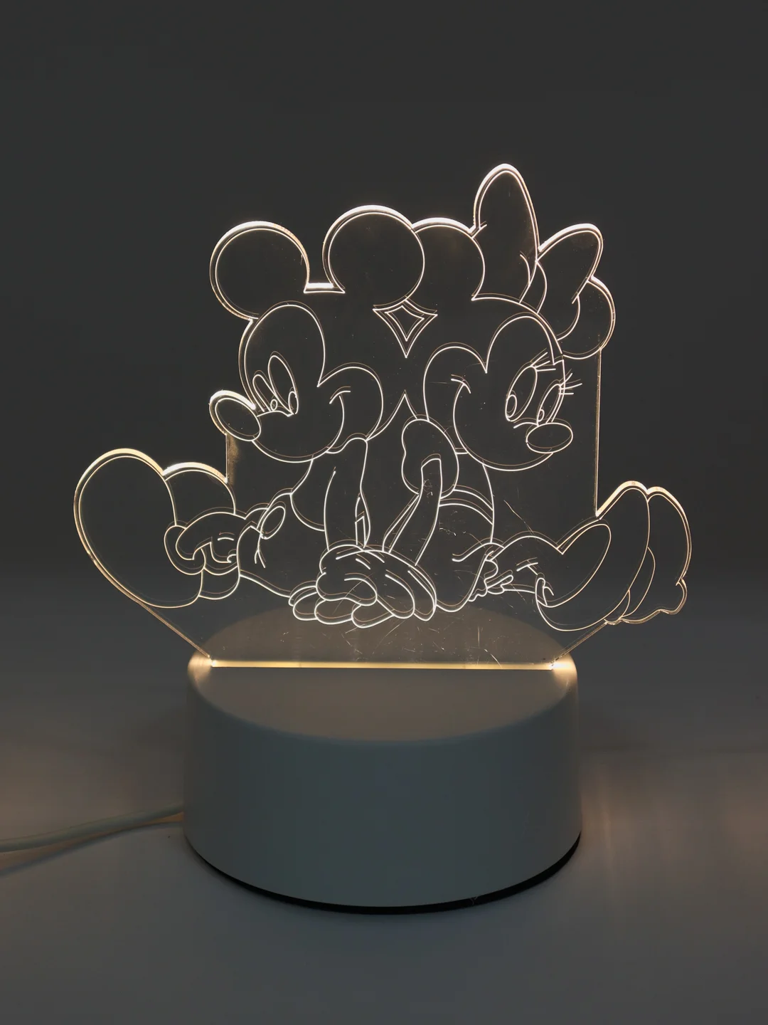 Мятный светильник-ночник 3D светодиодный LED, подарок