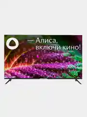Черный телевизор LED 50" Hyundai H-LED50BU7003, Яндекс ТВ/4K UHD/Smart TV/Wi-Fi/Bluetooth