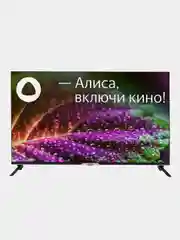 Черный телевизор LED 43" Hyundai H-LED43BU7003, Яндекс ТВ/4K UHD/Smart TV/Wi-Fi/Bluetooth