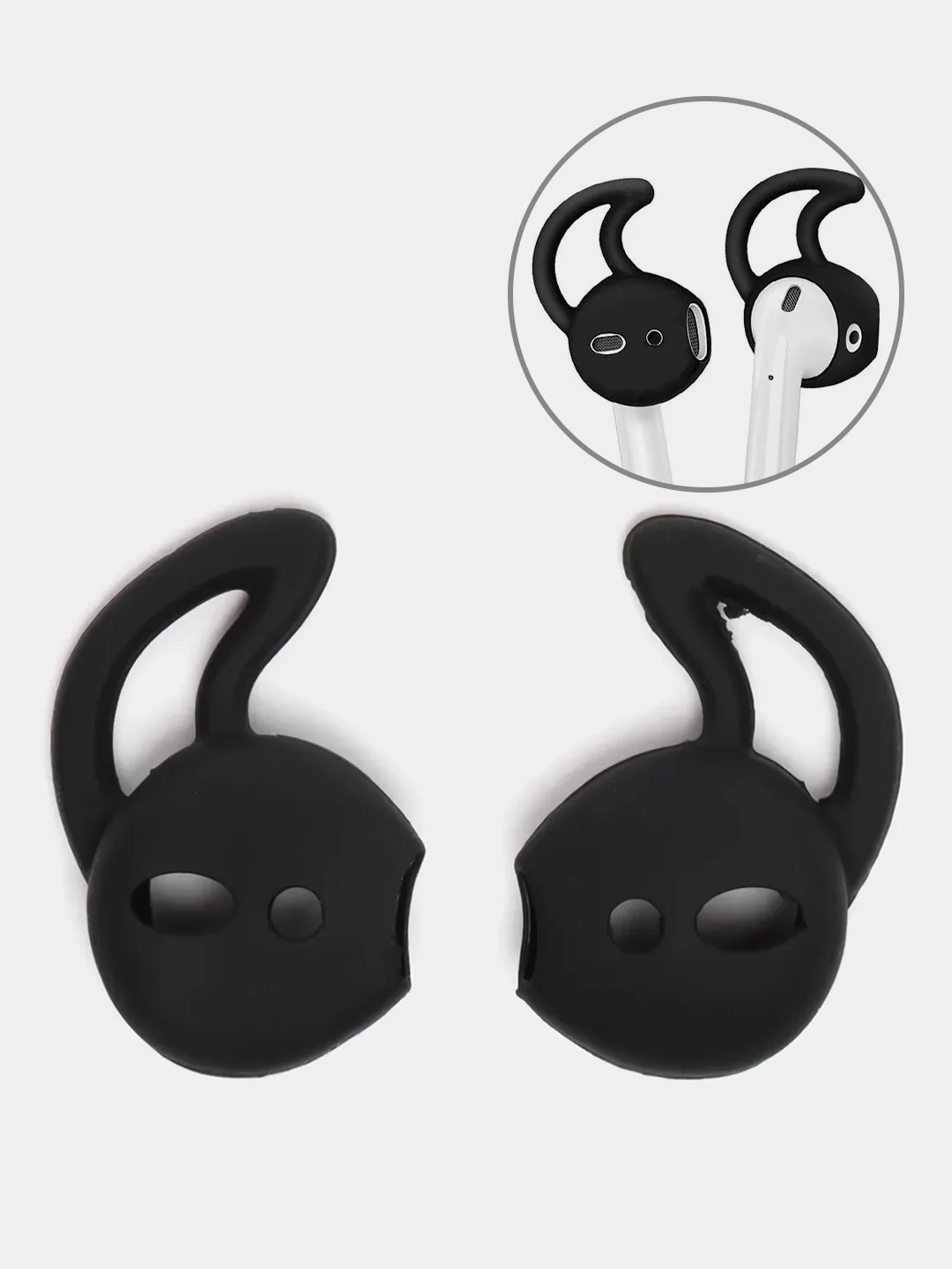 Черный амбушюры для наушников AirPods 2, с заушинами