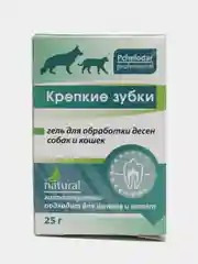 Гель "Крепкие зубки" Пчелодар для обработки десен животных, кошек, собак, 25 г
