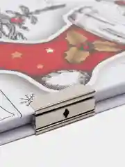 Аметистовый подарочный канцелярский набор, новогодний подарок, символ года, Дед мороз