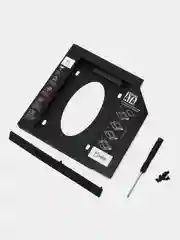 Черный салазки Optibay 12.7 и 9.5, переходник dvd, ssd, hdd