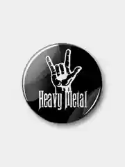 Значок "Heawy metall", 37 мм