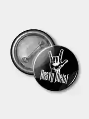 Значок "Heawy metall", 37 мм