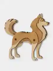 Деревянный конструктор UNIWOOD UNIT СОБАКА с дополненной реальностью / Сборная модель