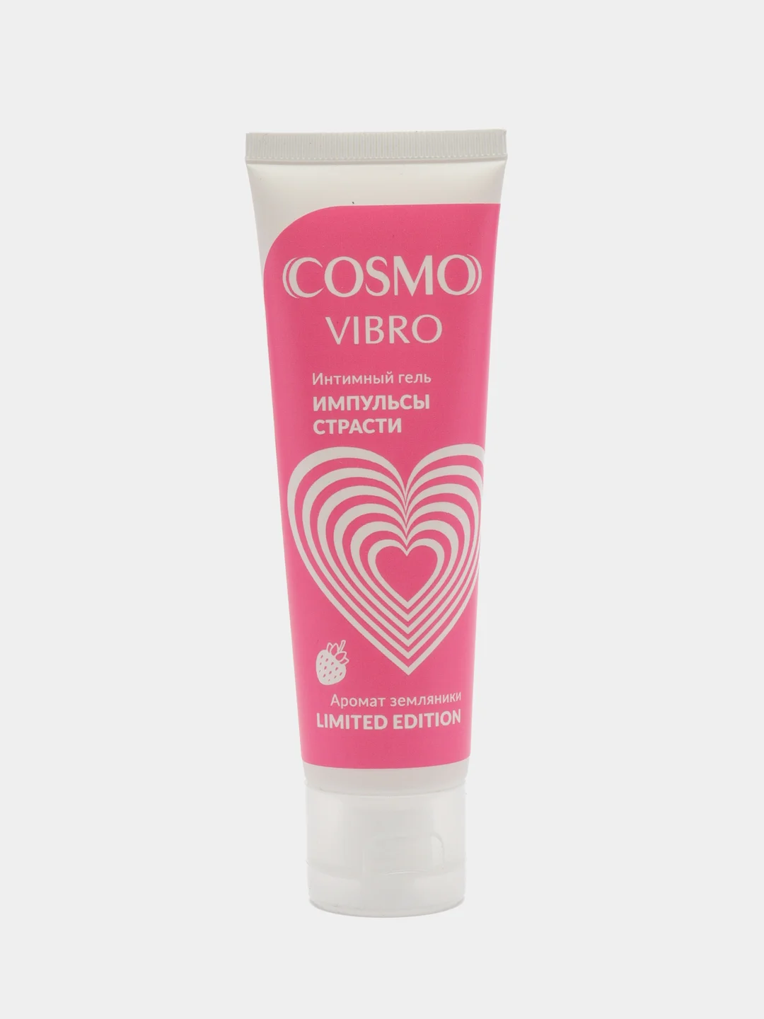 Розовый женский стимулирующий лубрикант на силиконовой основе Cosmo Vibro