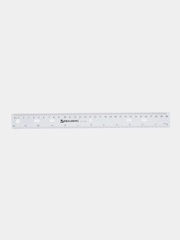 Линейка пластиковая BRAUBERG "Crystal", 30 см