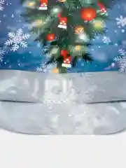 Лазурный пакет новогодний подарочный, Новый год,  ПВД с вырубной ручкой, 30*40 см , 60 мкм