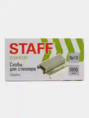 Скобы для степлера №10, 1000 штук, STAFF EVERYDAY