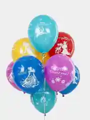 10 штук / 30 см Воздушные шары Принцессы Диснея, С Днем Рождения! Ассорти, пастель